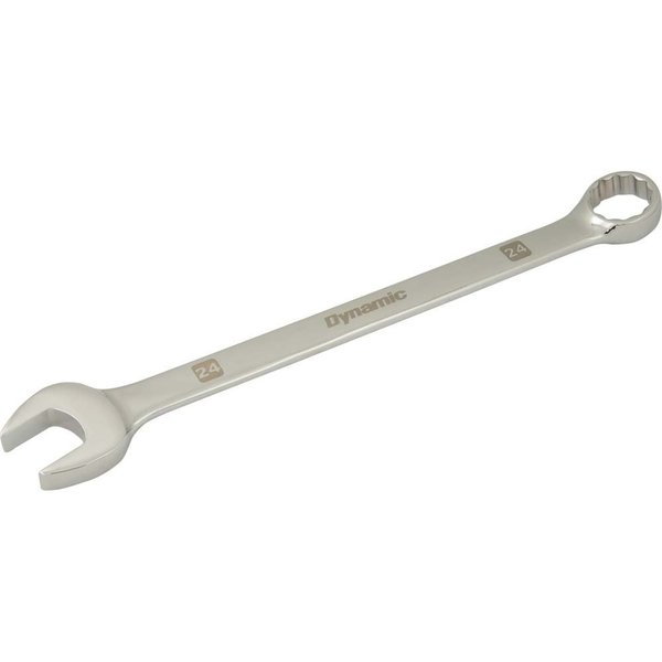 Dynamic Tools 24mm 12 Point Combination Wrench, Mirror Chrome Finish D074124